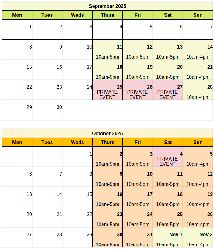 Fall Mountain Farm - Autumn Adventure calendar 2025